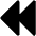 Caret Double Left Fill Icon from Phosphor Fill Set