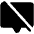 Chat Centered Slash Fill Icon from Phosphor Fill Set