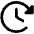 Clock Clockwise Fill Icon from Phosphor Fill Set