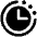 Clock Countdown Fill Icon from Phosphor Fill Set