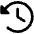 Clock Counter Clockwise Fill Icon from Phosphor Fill Set