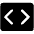 Code Simple Fill Icon from Phosphor Fill Set