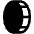 Coin Vertical Fill Icon from Phosphor Fill Set