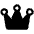 Crown Fill Icon from Phosphor Fill Set