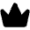 Crown Simple Fill Icon from Phosphor Fill Set