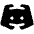 Discord Logo Fill Icon from Phosphor Fill Set