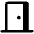 Door Open Fill Icon from Phosphor Fill Set