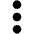 Dots Three Outline Vertical Fill Icon from Phosphor Fill Set