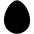 Download free Egg Fill PNG, SVG vector icon from Phosphor Fill set.