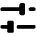 Faders Horizontal Fill Icon from Phosphor Fill Set