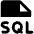 File Sql Fill Icon from Phosphor Fill Set