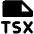 File Tsx Fill Icon from Phosphor Fill Set