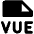 File Vue Fill Icon from Phosphor Fill Set
