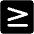 Greater Than Or Equal Fill Icon from Phosphor Fill Set