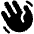 Hand Waving Fill Icon from Phosphor Fill Set