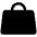 Handbag Simple Fill Icon from Phosphor Fill Set