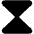 Hourglass Simple Fill Icon from Phosphor Fill Set