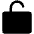 Lock Simple Open Fill Icon from Phosphor Fill Set | Free Download as SVG Vector and Transparent PNG | Streamline icons