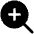 Magnifying Glass Plus Fill Icon from Phosphor Fill Set