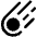 Meteor Fill Icon from Phosphor Fill Set