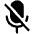 Microphone Slash Fill Icon from Phosphor Fill Set