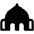 Mosque Fill Icon from Phosphor Fill Set