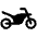 Motorcycle Fill Icon from Phosphor Fill Set