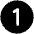 Number Circle One Fill Icon from Phosphor Fill Set