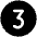 Number Circle Three Fill Icon from Phosphor Fill Set