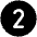 Number Circle Two Fill Icon from Phosphor Fill Set