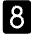 Number Eight Fill Icon from Phosphor Fill Set