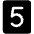 Number Five Fill Icon from Phosphor Fill Set