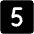 Number Square Five Fill Icon from Phosphor Fill Set