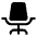 Office Chair Fill Icon from Phosphor Fill Set