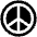 Peace Fill Icon from Phosphor Fill Set