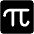 Pi Fill Icon from Phosphor Fill Set