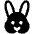 Rabbit Fill Icon from Phosphor Fill Set | Free Download as SVG Vector and Transparent PNG | Streamline icons