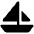 Sailboat Fill Icon from Phosphor Fill Set