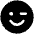 Smiley Wink Fill Icon from Phosphor Fill Set