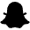 Snapchat Logo Fill Icon from Phosphor Fill Set