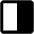 Square Half Fill Icon from Phosphor Fill Set