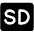 Standard Definition Fill Icon from Phosphor Fill Set