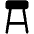 Stool Fill Icon from Phosphor Fill Set