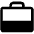 Suitcase Simple Fill Icon from Phosphor Fill Set