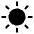 Sun Fill Icon from Phosphor Fill Set