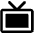 Television Simple Fill Icon from Phosphor Fill Set