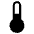 Thermometer Simple Fill Icon from Phosphor Fill Set