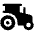 Tractor Fill Icon from Phosphor Fill Set