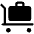 Trolley Suitcase Fill Icon from Phosphor Fill Set