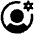 User Circle Gear Fill Icon from Phosphor Fill Set